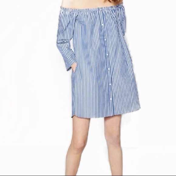 Dresses & Skirts - Blue and White striped dress